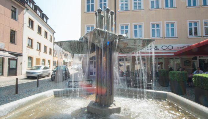 Blütenbrunnen in Auerbach