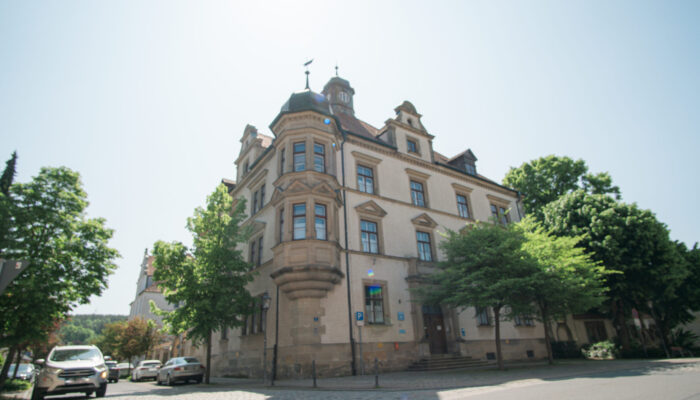 Ehemaliges Amtsgericht in Auerbach, Oberer Torplatz 7, Sitz der Polizeiinspektion Auerbach